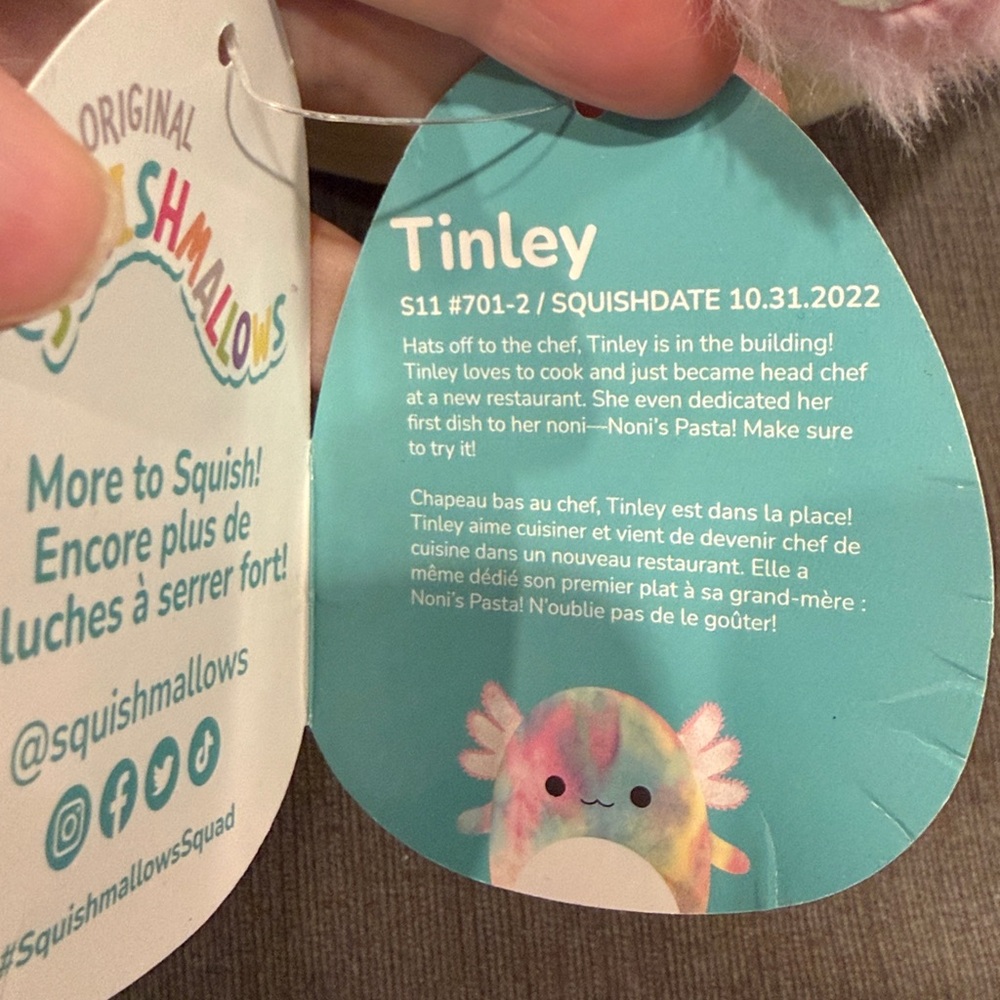 NWT! 11” Tinley the Unicorn Squishmallow    squishmallows plush toys toy stuffed - Picture 6 of 7